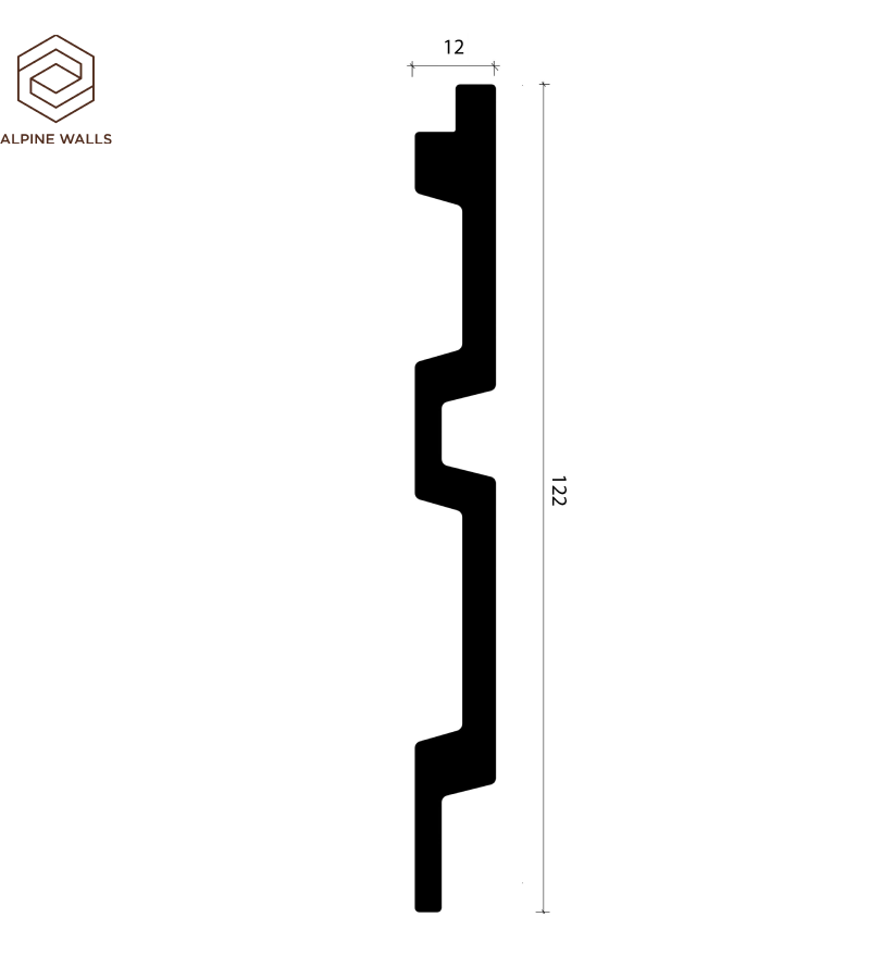 Декоративная панель Alpine Walls LineArt ECO0201